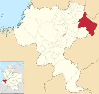 Localisation de Páez