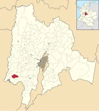 Localisation de Agua de Dios