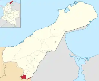 Localisation de La Jagua del Pilar