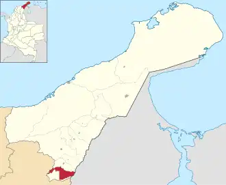 Localisation de Urumita