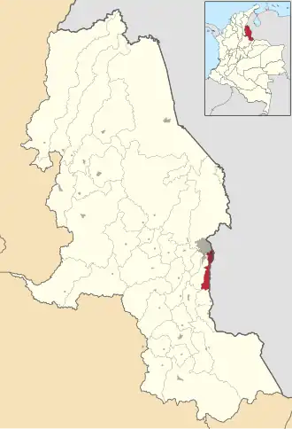 Localisation de Villa del Rosario