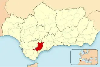Localisation de Serranía de Ronda