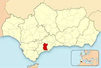 Localisation de Sierra de las Nieves