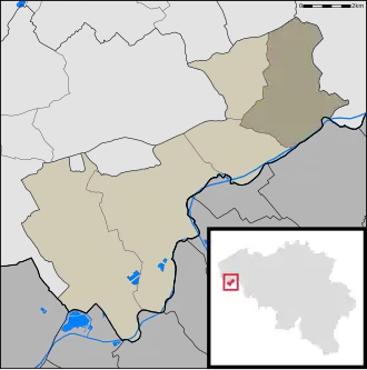 Localisation de Comines