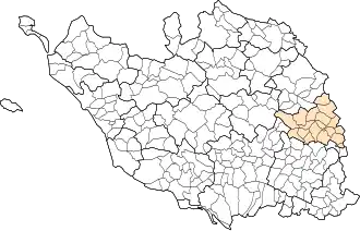 Localisation de Pays-de-la-Châtaigneraie