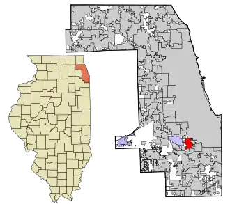 Localisation de Blue Island