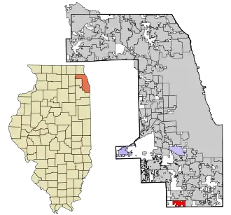 Localisation de Richton Park