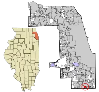 Localisation de South Chicago Heights