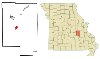 Localisation de Steelville