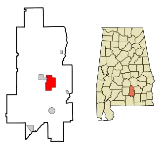 Localisation de Luverne