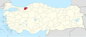 Localisation de Düzce (province)