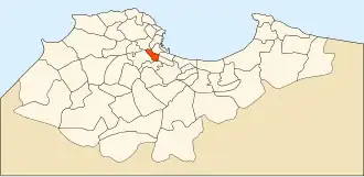 Localisation de El Mouradia