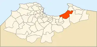 Localisation de Bordj El Kiffan