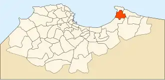 Localisation de Bordj el Bahri