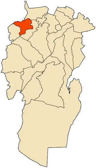 Localisation de Taouzient