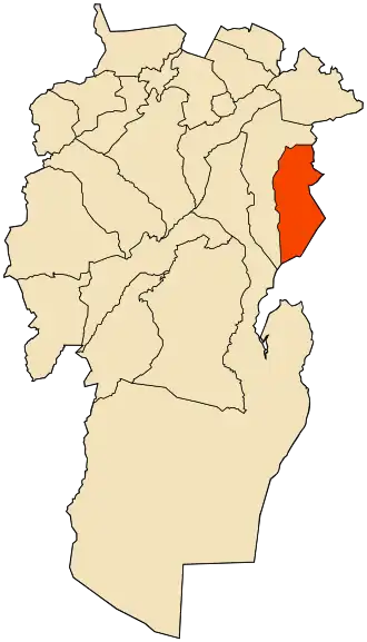 Localisation de Ouled Rechache