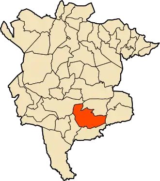 Localisation de Mohammed Boudiaf