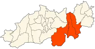 Localisation de Daïra de Bougara / ⵜⴰⴷⴰⵢⵕⴰ ⵏ ⴱⵓ ⴳⴻⵔⵔⴰ / Tadayṛa n Bu Gerra