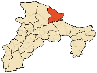 Localisation de Daïra de Béjaïa