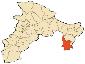 Localisation de Draâ El-Kaïd