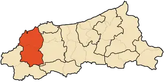 Localisation de Daïra d'El Aouana