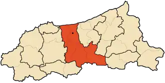 Localisation de Daïra de Taher