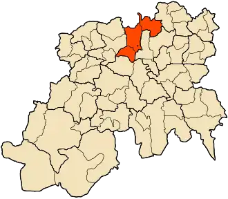 Localisation de Daïra d'El Omaria