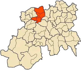 Localisation de Daïra d'Ouzera