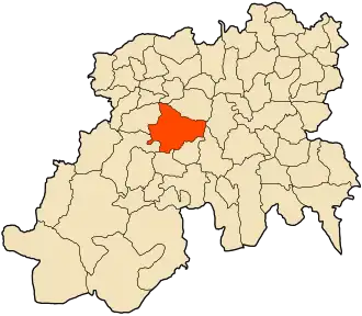 Localisation de Zoubiria