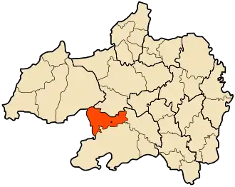 Localisation de Ksour