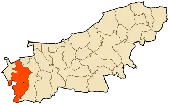 Localisation de Khemis El Khechna (ber) ⵍⵅⵎⵉⵙ ⵏ ⵍⵅⴻⵛⵏⴰ