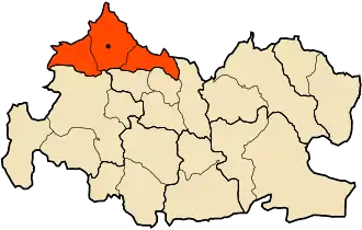 Localisation de Daïra de Lazharia