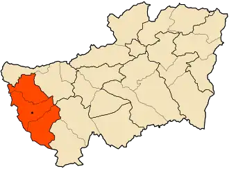 Localisation de Daïra de Bir Bou Haouch