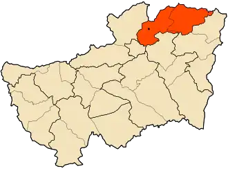 Localisation de Daïra d'Ouled Driss