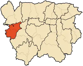 Localisation de Daïra d'El Attaf