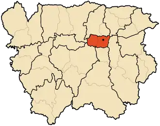 Localisation de Daïra de Khemis Miliana