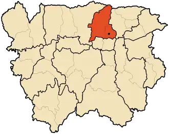 Localisation de Daïra de Miliana