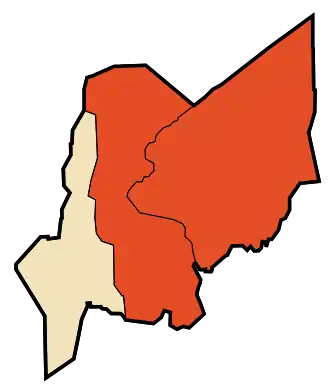 Localisation de Daïra d'In Salah