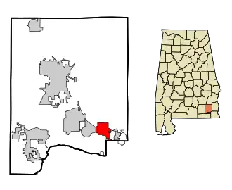 Localisation de Midland City