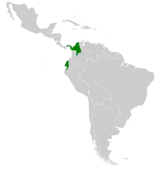 Description de l'image Damophila julie map.svg.