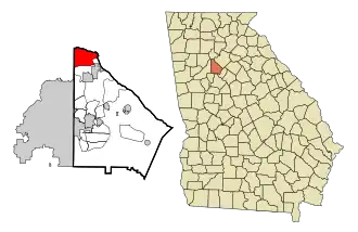 Localisation de Dunwoody