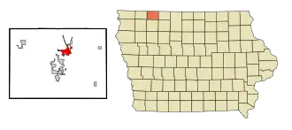 Localisation de Spirit Lake