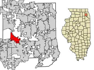 Localisation de Warrenville