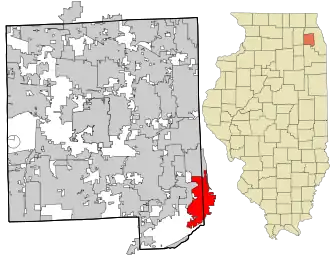 Localisation de Burr Ridge