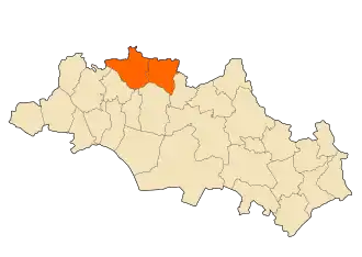 Localisation de Daïra de Sigus