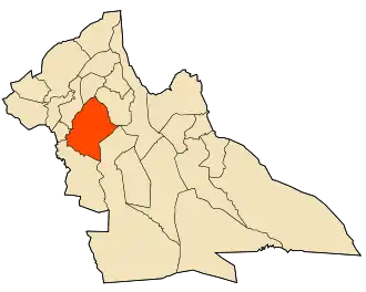 Localisation de El Ghicha