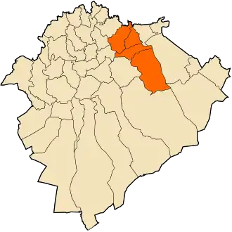 Localisation de Daïra de Mahdia