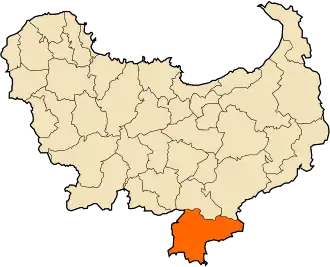 Localisation de Ouled Hbaba