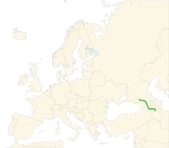 Itinéraire de la route européenne 117
