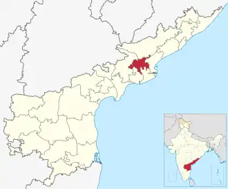 Localisation de District du Godavari oriental(తూర్పు గోదావరి జిల్లా)